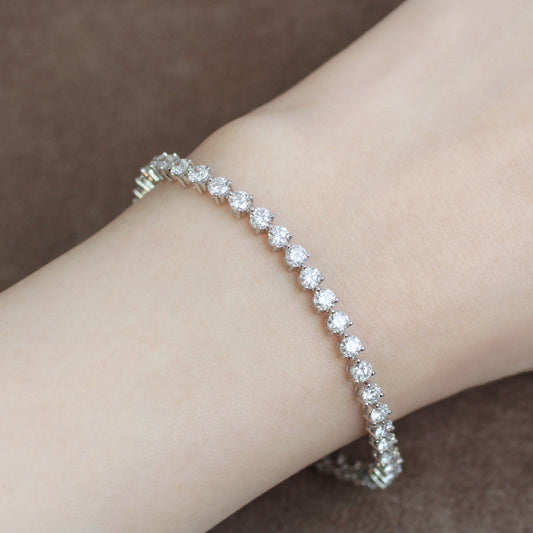 Round Diamond Tennis Bracelet