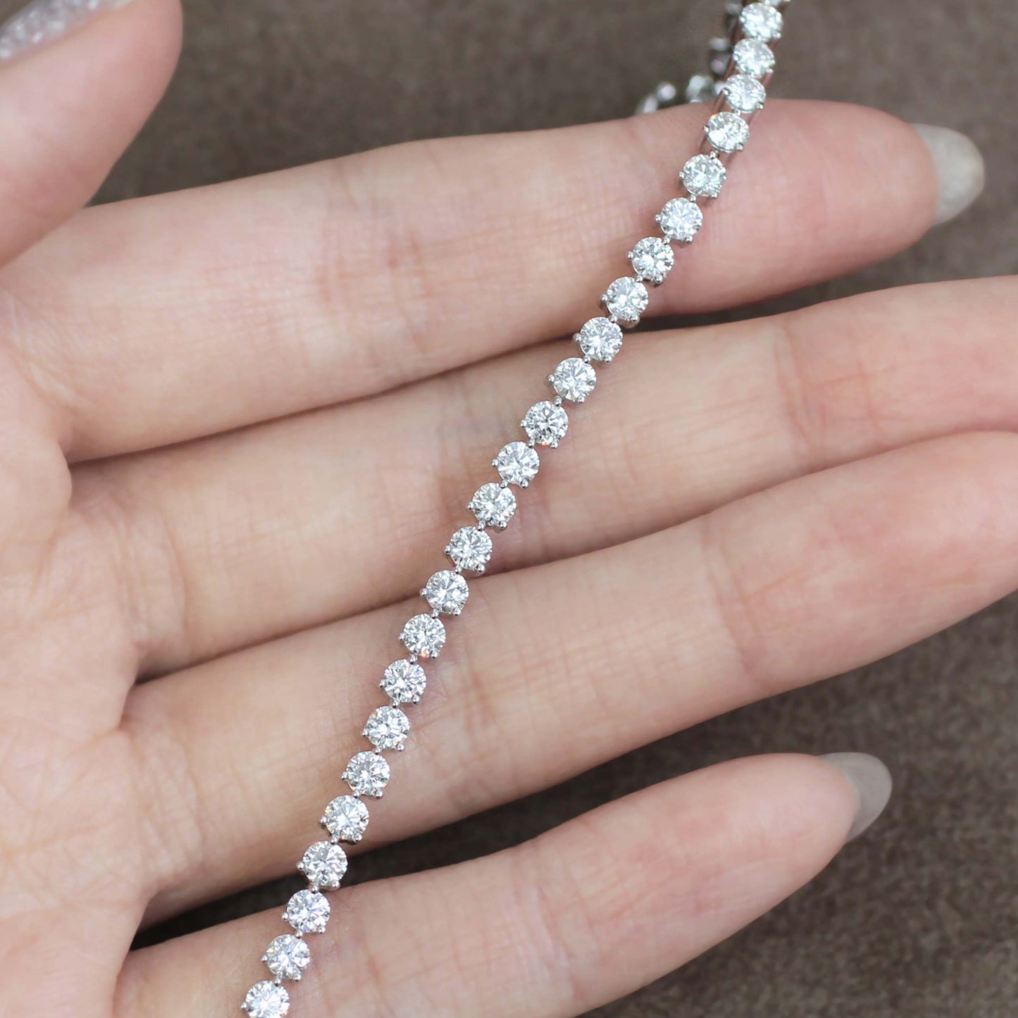 Round Diamond Tennis Bracelet