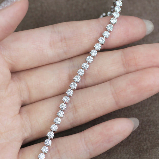 Round Diamond Tennis Bracelet